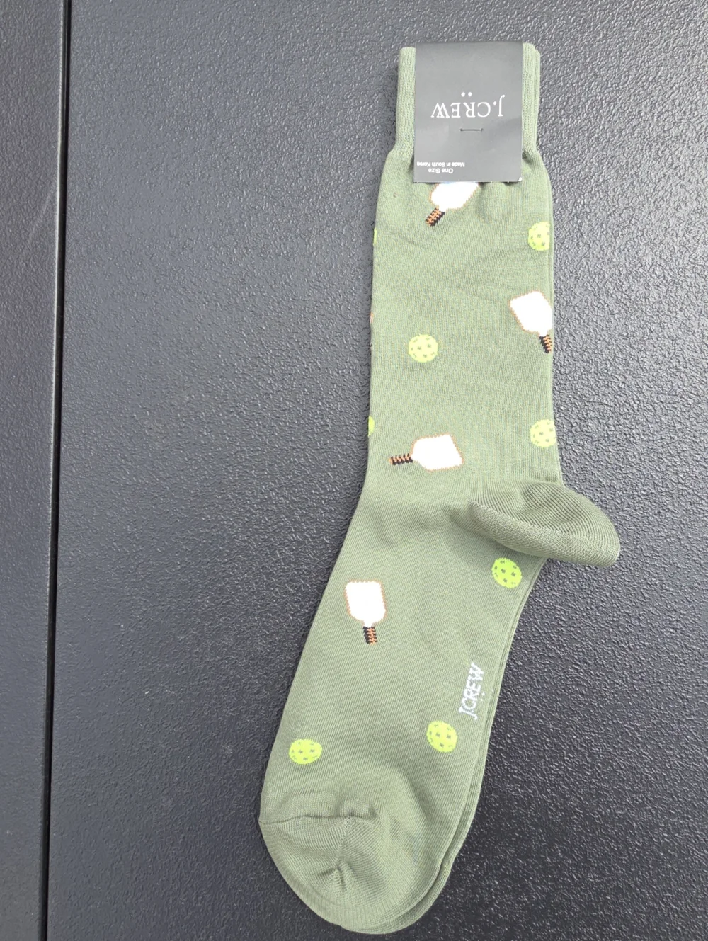 J. Crew Olive Green Men's Socks Pickleball Socks